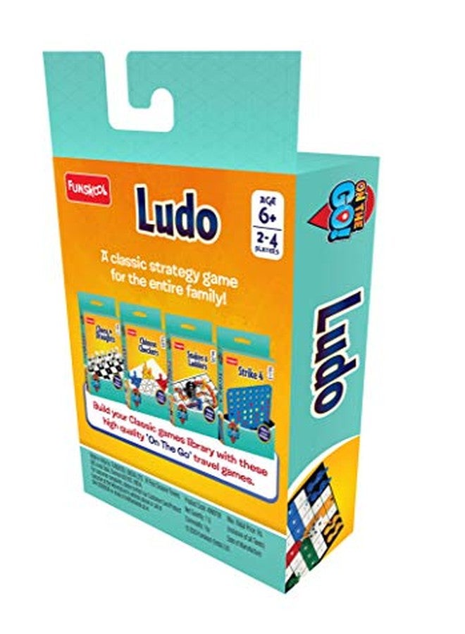 فنسكول ألعاب فان سكول - لعبة لودو للسفر، لوحة لعب استراتيجية كلاسيكية، ألعاب سفر كلاسيكية محمولة، للأطفال والعائلة، من 2 إلى 4 لاعبين، من عمر 6 سنوات فما فوق - Image 3